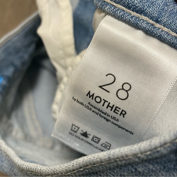 Mother High Waisted Tunnel Vision Sneak Sippin Sweet Tea Blue Jeans Sz 28 NWOT - Picture 10 of 12